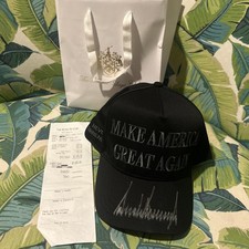 Rare signed “Make America Great Again” Black w receipt “Never Surrender version” picture