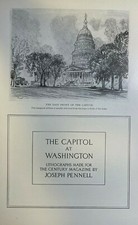 1913 Joseph Pennell Illustrations of the Capitol at Washington DC picture