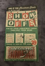 Vintage Original Associated Match Co Christmas Card Display Hanger 1962 picture