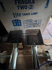 1985 Miller Lite Coach Lamps Pair Everbrite NOS Box Instructions Breweriana picture