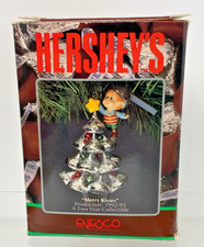 Enesco Hershey’s Christmas Ornament “Merry Kisses” 1992 picture