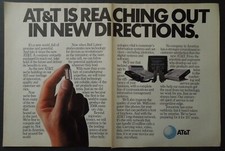 1983 AT&T 2 Page Magazine Ad - AT&T Is Reaching Out In New Directions. picture