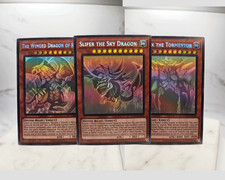 Ghost Rare God Card Set ENGLISH: Slifer Sky Dragon, Winged Ra, Obelisk Tormentor picture
