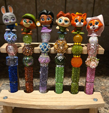 Set of 6 Disney Doorable Handmade Pens from Robin Hood, Zootopia and Hunchback picture