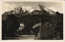 Old postcard postcard castle Lustheim with Watzmann GERMANY (1066870) picture