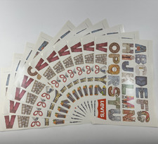 10 Vint 1983 LEVI'S Kid Stuff ALPHABET POSTER New Old Stock LEVI STRAUSS JEANS picture