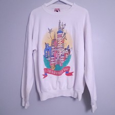 Vintage 90s Disney 25th Anniversary Sweatshirt Cake Castle SM Mickey Inc picture