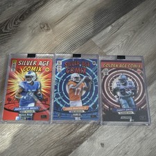 Wild Card 2024 Comix/Illumination 3-Card Lot 1/1 St. Brown Brazzell Emmitt picture