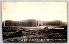 General View SS Barracks Kaserne Nuremberg Germany 1950 Real Photo RPPC picture