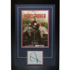 Peacemaker 11x17 TV Poster Deluxe Framed with John Cena Autograph - JSA picture