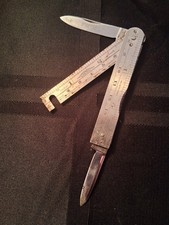 HOFFRITZ SHEFFIELD FOLDING KNIFE RULER    vintage VERY Rare picture