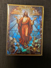 {Sacred Legacy} The Ascension of Jesus Lifted Into Heaven Stained Glass 105/100 picture