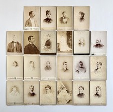 Large Lot Of 1800s Victorian Antique Cabinet Cards Photographs- Philadelphia, PA picture
