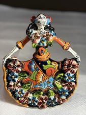 Gerardo Garcia Catrina Day of the Dead Talavera Style Dancer Mexico 6.5