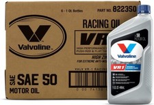Valvoline VR1 Racing SAE 50 Motor Oil High Performance 2x Zinc 1 QT Case of 6 picture