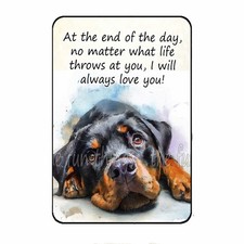 I Will Always Love You Rottweiler Dog Family Gift Fridge Locker Magnet 3x4 picture