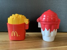 Retro Vintage McDonald’s Wind Up Toy Fries And McSunday picture