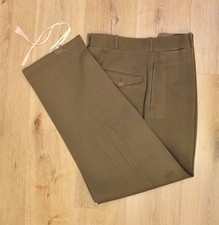 Men's Vtg WWII US Army Officer's Pants Sz 34x31.5 WW2 40s picture