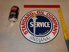 VINTAGE NOS STANDARD OIL GASOLINE SERVICE TORCH INDIANA 12