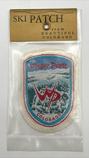 Vintage Winter Park Colorado Ski Patch FASCO Woven Gobeline Made in Europe NOS picture