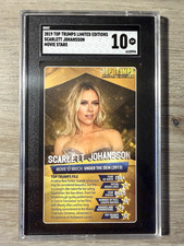2019 Top Trumps Limited Editions Movie Stars Scarlett Johansson SGC 10 GEM POP 2 picture