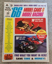 Vintage 1966 Auto World Catalog Model Cars & Model Racing Magazine picture