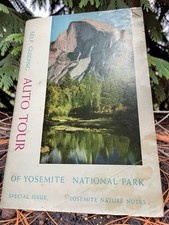 1956 Self-Guiding Auto Tour of Yosemite National Park Guide Map Booklet 7E picture