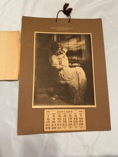 Vtg. 1911 Calendar James Arthur Heart's Desire Peninsula Plumbing Complete Pad picture