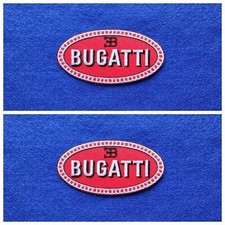 A Pair Of Motor Car Racing Patches Sew / Iron On Badges Bugatti picture