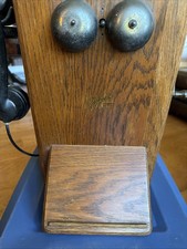 Antique 1932 Ericsson England N2510D Magneto Wood Wall Telephone Diagram N16143 picture