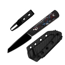 Kizer Hallow Fixed Knife Z-Wear PM Blade Aluminum &FatCarbon Handle With Sheath picture
