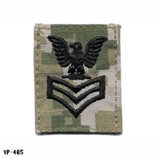 USN NWU Type III Woodland Digi Petty Officer 1st Class Cap Device ~ Vanguard USA picture