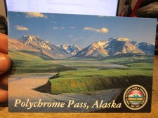N9 ALASKA new Postcard Polychrome Pass Denali National Park Toklat River Clouds picture