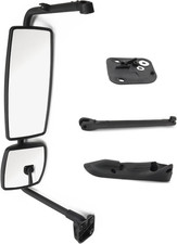 Door Mirror with Arm Black Fit for International 4300 4400 7400 7600 8500 8600 ( picture