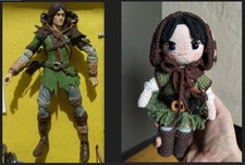 Robin Of Sherwood Loxley 7' Action figure, accesories + Amigurumi 6' version picture