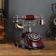 Vintage Rotary Dial Telephone Phone Working Vintage Retro Old Fashion Telephone picture
