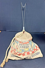 VINTAGE PURINA POULTRY CHOWS CLOTHESPIN BAG with Clothespins picture