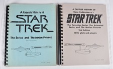 Vtg 2pc Lot STAR TREK Capsule History Series / Motion Pics Fanzine Books  Sci-Fi picture