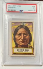 1952 TOPPS LOOK ‘N SEE • SITTING BULL #58 • PSA 7 picture