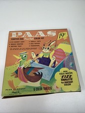 VTG 60‘s Paas Easter Egg Pure Food Color Kit New In Package picture