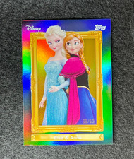 Elsa & Anna Family First Insert Frozen 2026 Topps Disney Neon /50 picture
