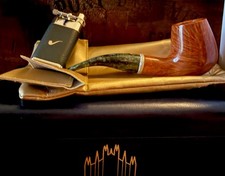 🔥VERY RARE (1OF32) 2019 SAVINELLI CHRISTMAS PIPE / LIGHTER SET UNSMOKED🔥 picture