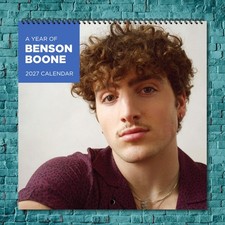 Benson Boone 2027 Wall Calendar 12 Month Celebrity Photo Fan Collectible picture