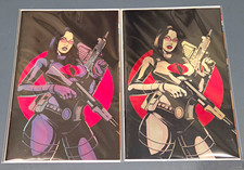 GI JOE REAL AMERICAN HERO 327 FLOPS 616 Virgin & FOIL Variant AB Set LTD 750 picture