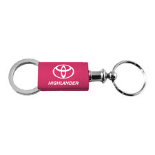 Toyota Highlander Keychain & Keyring - Pink Valet Aluminum Key Fob Key Chain picture