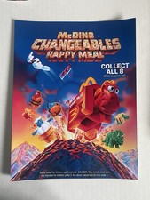 McDonalds McDino Changeables Happy Meal REPRINT Sign Poster McDonald’s Display picture