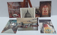 Un Used Postcards of Random  Image's  of Stairs - Buildings- Rooms Lot of 8 picture