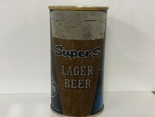 RARE Zip Top Beer Can Super S From Grace Bros picture