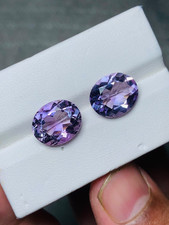 12x10 MM 8 Crt Natural Amethyst Oval Cut Loose Stone Perfect For Earrings Set . picture