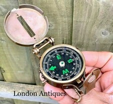 Thumb Style Solid Brass Soldiers Military WW2 Navigational Compass For Gift picture